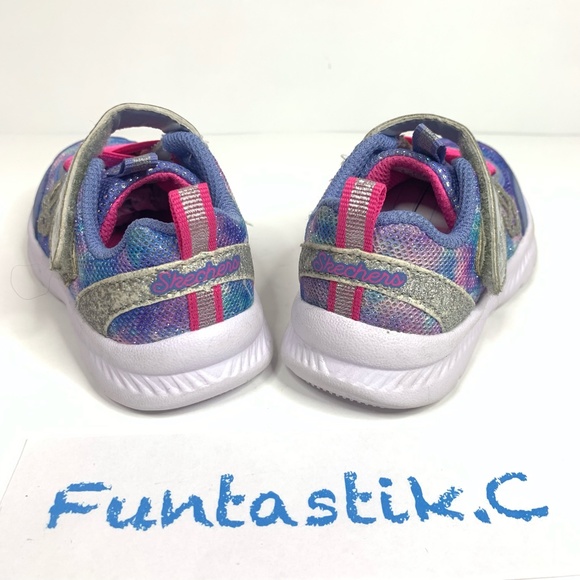 Skechers Magical Collection Unicorn Glitter Shoes 302116N Little Girls US Size 5 - Picture 4 of 12
